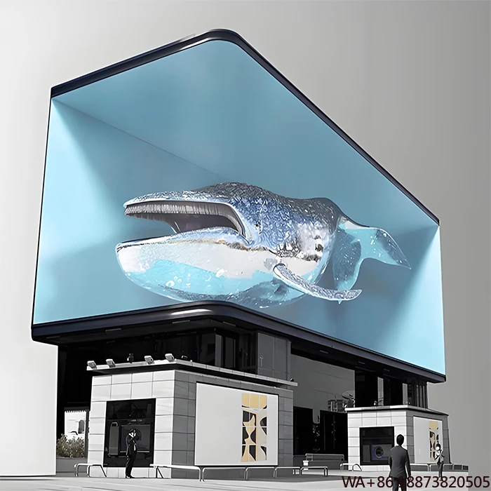 

LED Display Outdoor Front and Back Maintenance Waterproof Curtain Wall Naked Eye 3D P4 P5 P6 P8 3D Naked Eye Display