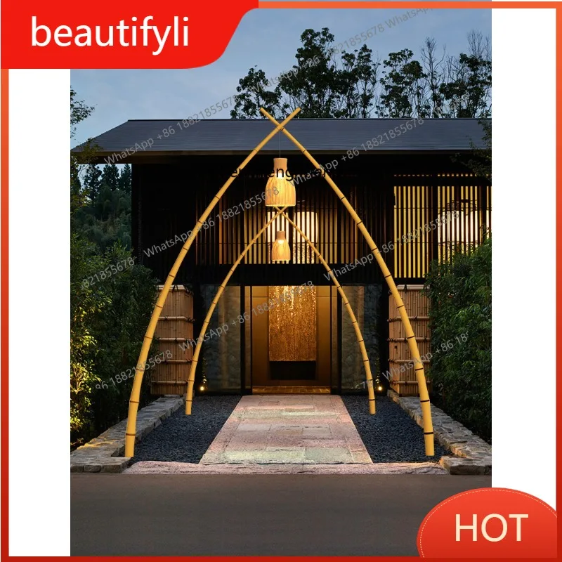 

L6080 Outdoor waterproof courtyard simulation high pole lamp B & B scenic spot street lamp garden garden villa landscape lamp