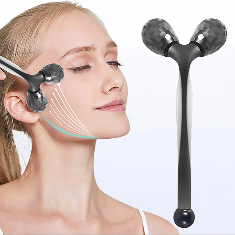 Manual Roller Massager Face Massager Lift Face Roller Massager Y Shape Body Massage Tool Skin Care Tools Neck Massager