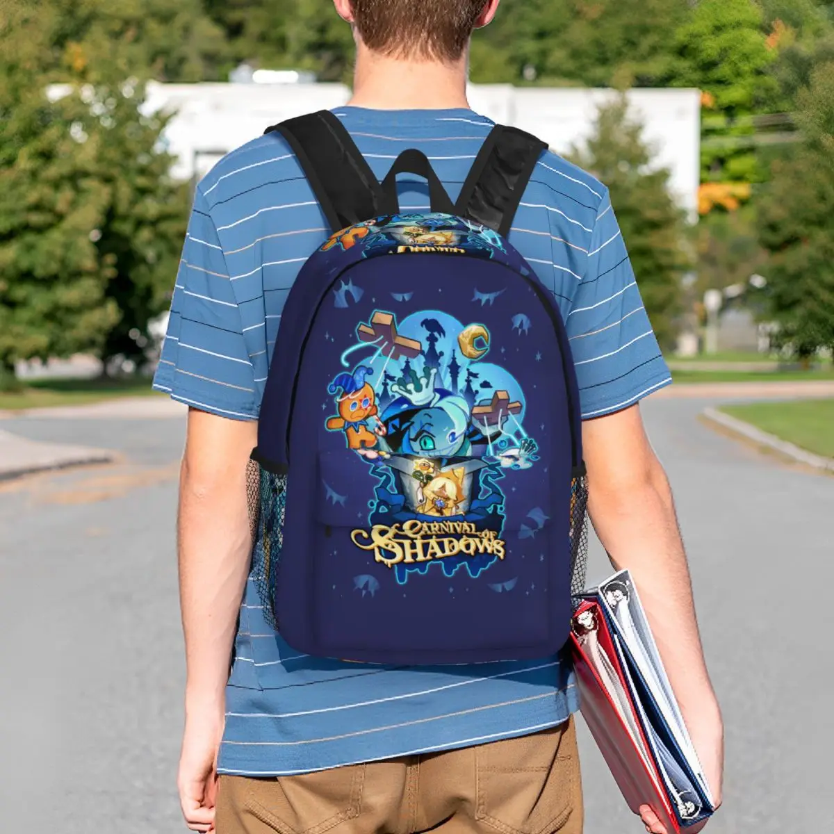 Shadow Milk Cookie Run Kingdom Backpack Student BookBag Boys Girls School Bag Laptop Shoulder Bags