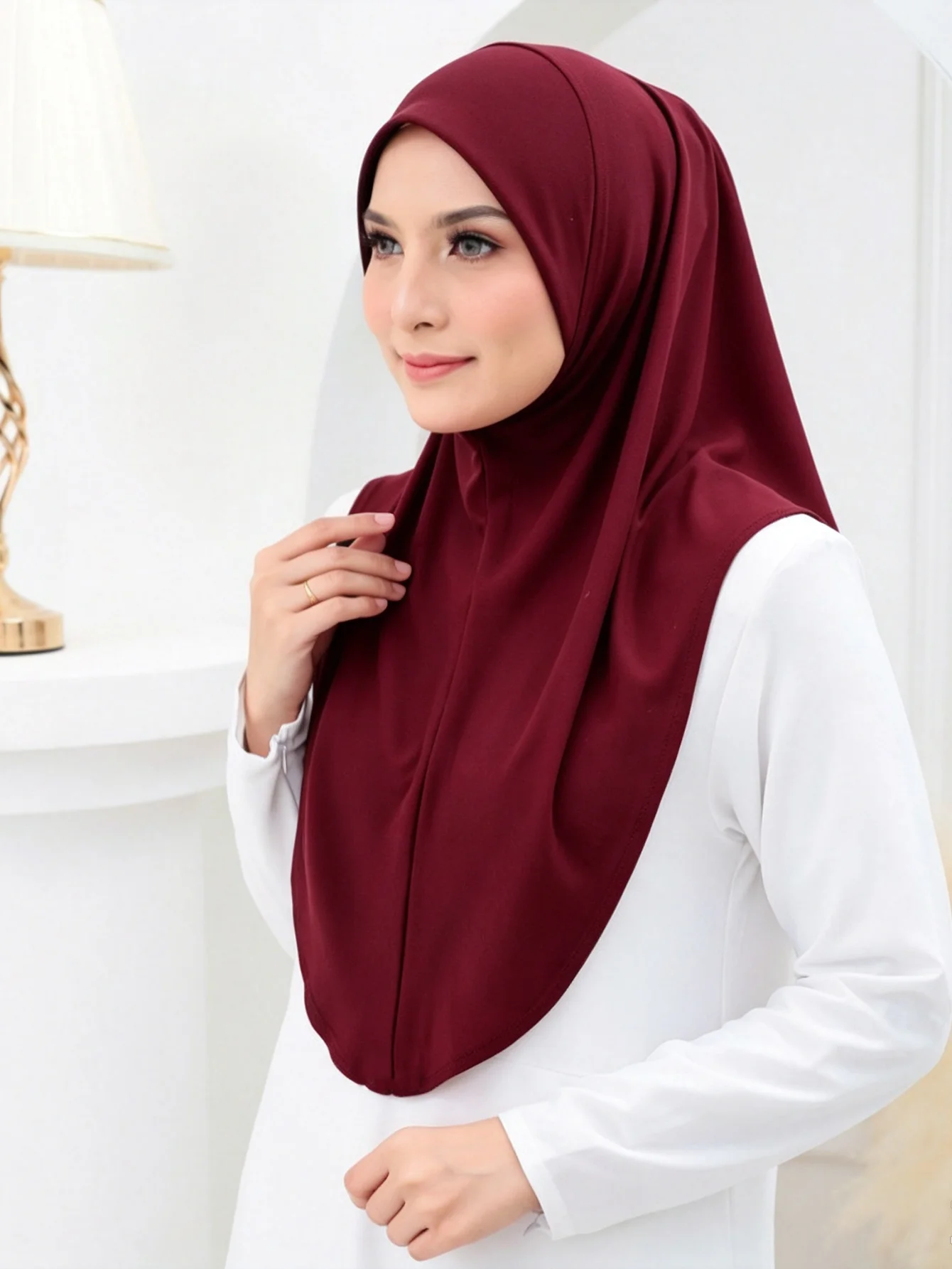 Hot Sale Instant Ready to Wear Hijab Muslim Women Stretchy Sports Jersey Hijab Arab Scarves Malaysia Headwrap Caps