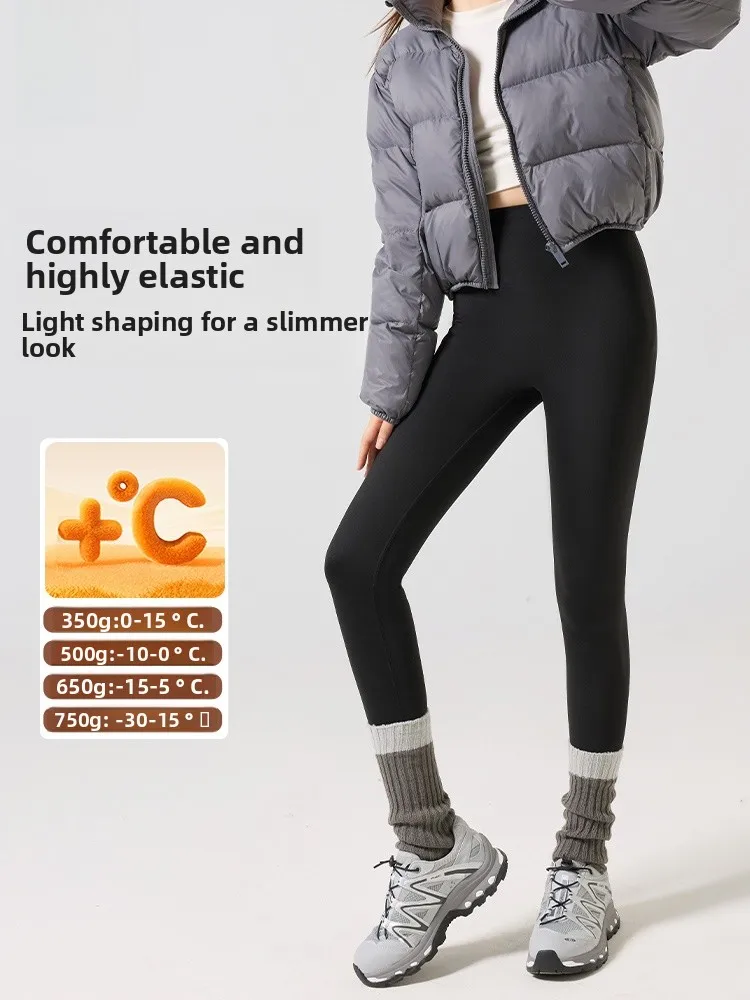 

Comfortable Fce Lined Yoga Pants Women's Fitn High Waist Stretchy Slimming Winter New Sle Soft Breathable Casual Trou...