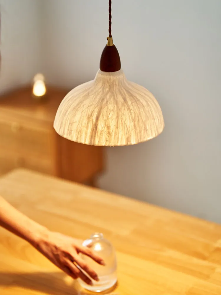 Japanese style Quirky Wind Xuan Paper Pendant, Retro Handmade Tea Room, Zen style Homestay, Entrance Light Fixture