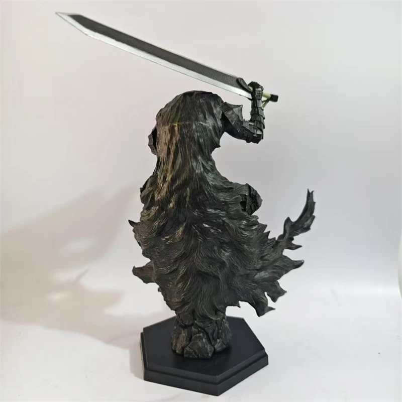 Berserk Guts Series 2 Interchangeable Face Bust Statue Resin Figure For Collectors Shelf Desk Gift For Fans Halloween Gothic