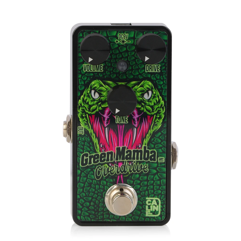 Caline G002 Green Mamba Overdrive Guitar Effect Pedal Mid-rich Vintage Voiced Overdrive True Bypass Electric Guitar Accessories