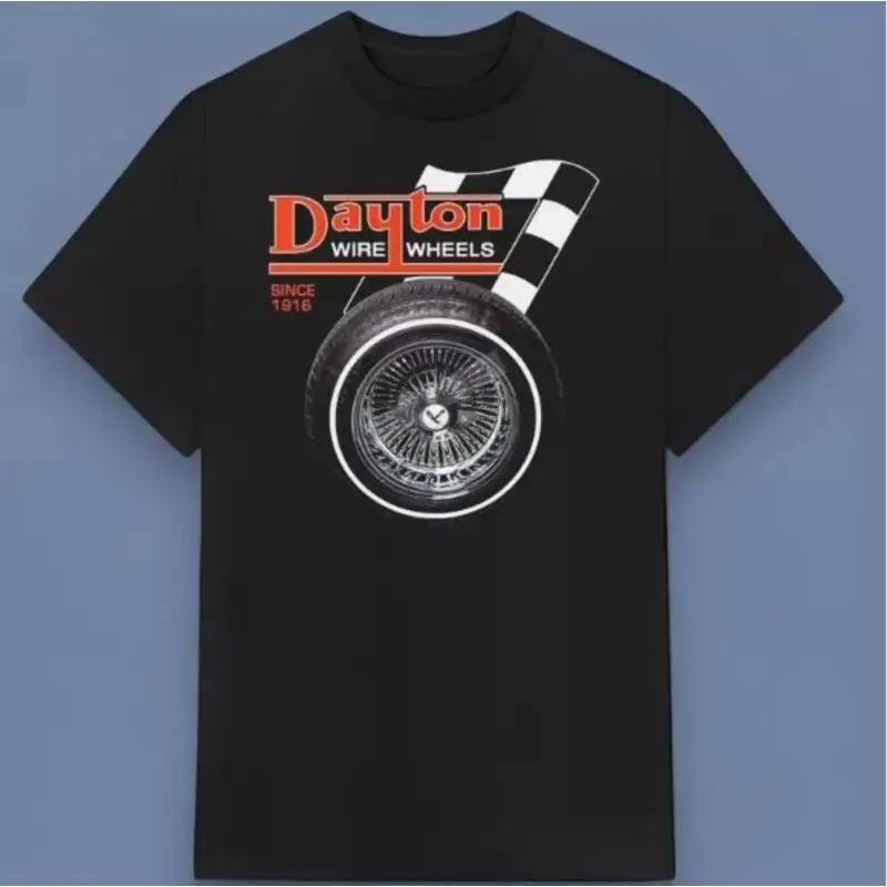 Camiseta Dayton Wire Wheel Lowrider con estampado de alta calidad, imprescindible para los fanáticos