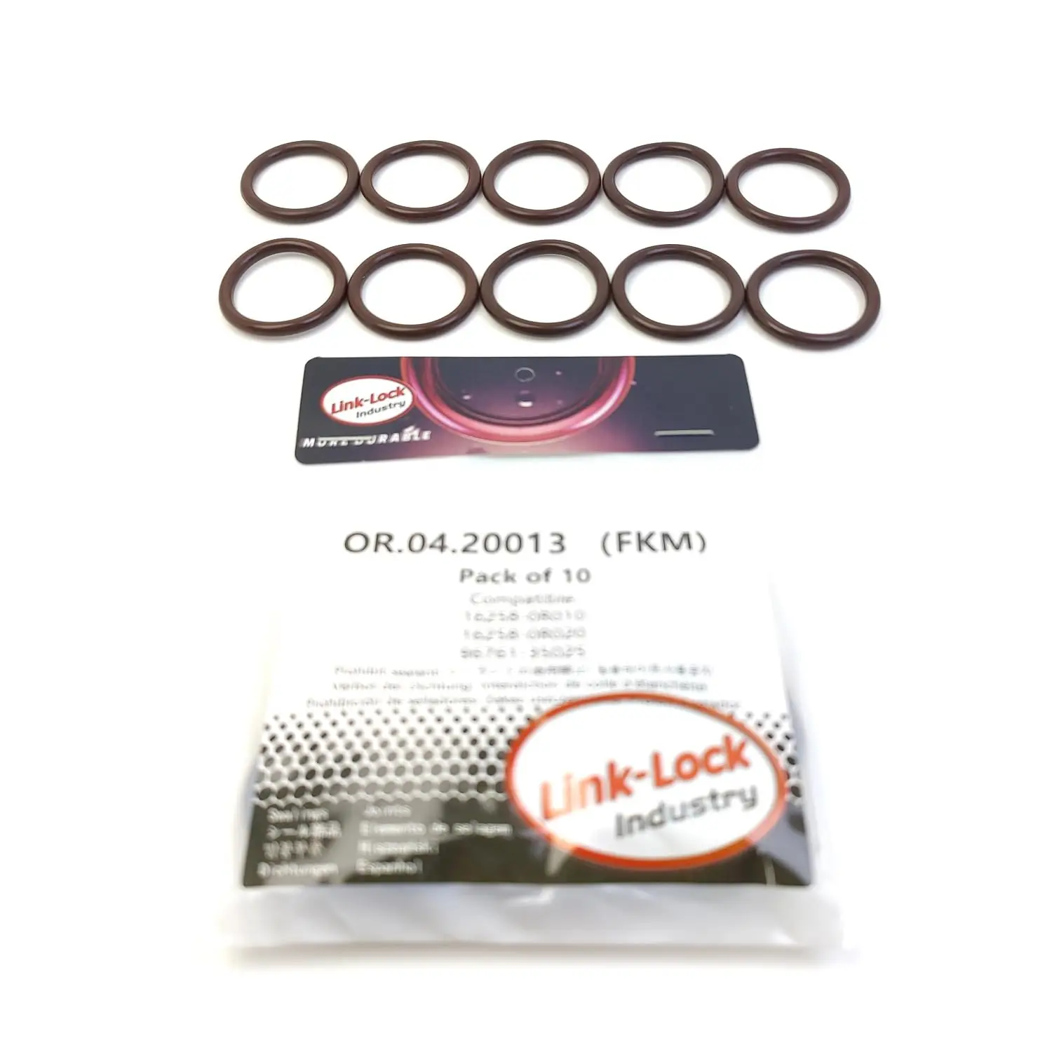 link-lock-10-peCas-or0420013-kit-de-aneis-de-vedacao-o-ring-fkm-viton-para-radiador-tubo-de-Agua-do-radiador-16258-0r010-16258-0r020-96761-35025