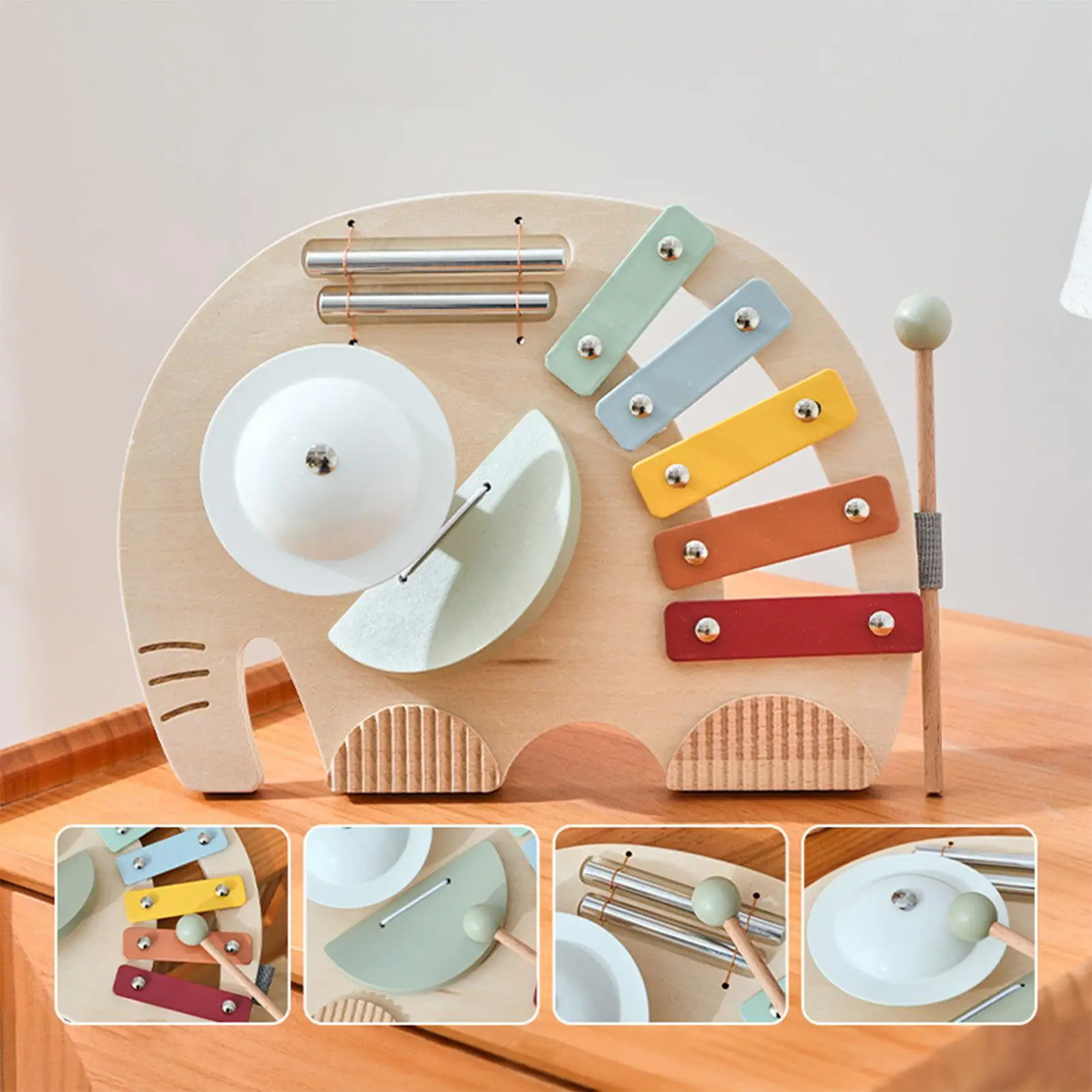 Musical Toys For Toddler Kids Elephant Musical Baby Toys Educational Xylophone Chime Developmental Percussion Instruments For