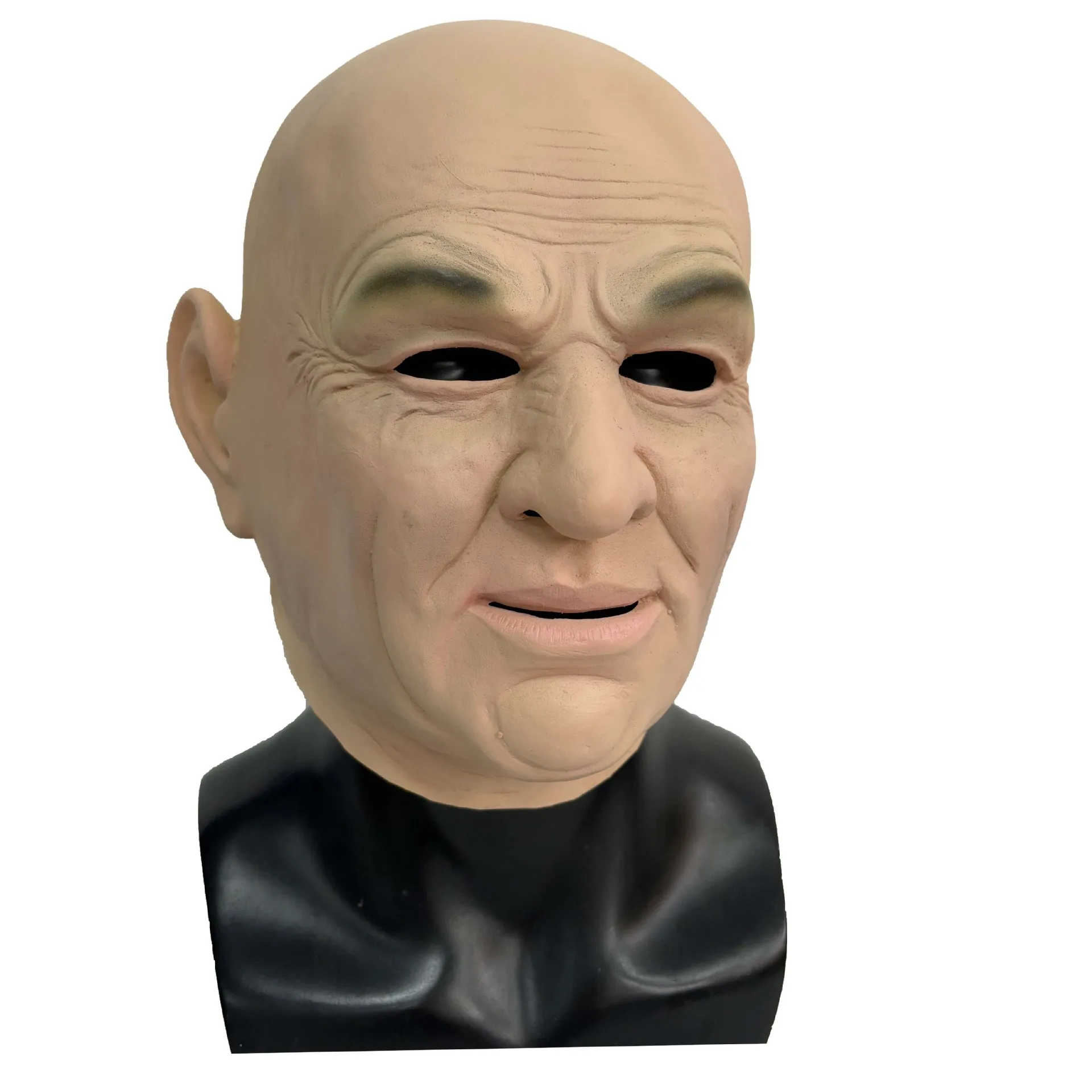Lebendige Latex-Maske für Ältere Männer mit Realistischer Hauttextur, Ganzkopfmaske für Glatzköpfige Männer, für Karneval, Themenpartys, Cosplay und Kostümzubehör – Detail 5