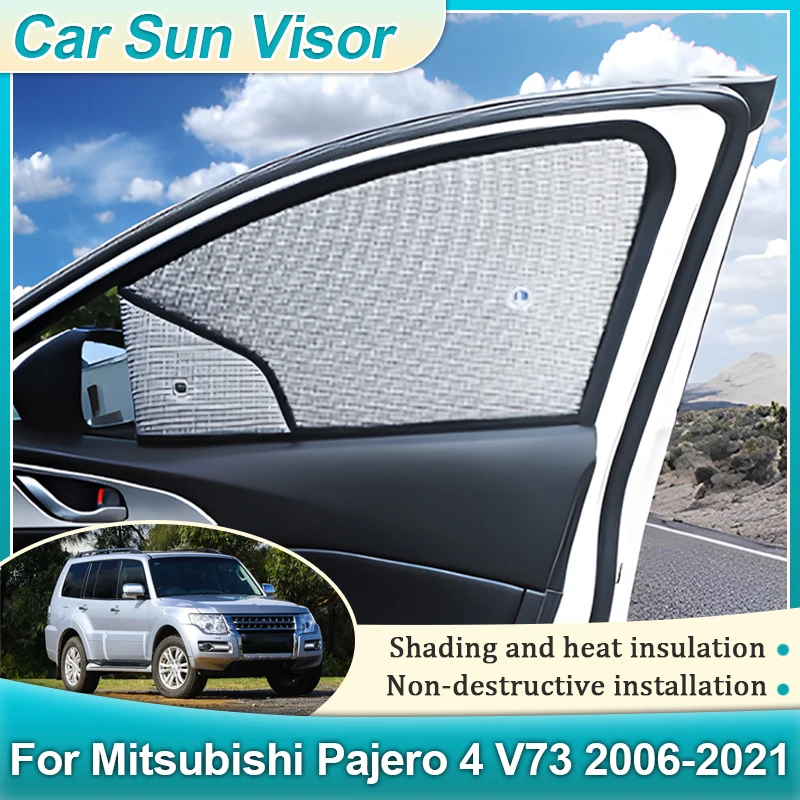 

Car Windshield Visor For Mitsubishi Pajero 4 V73 2021 2020 2019-2006 Full Windows Sun Protection Anti UV Sunshade Accessories