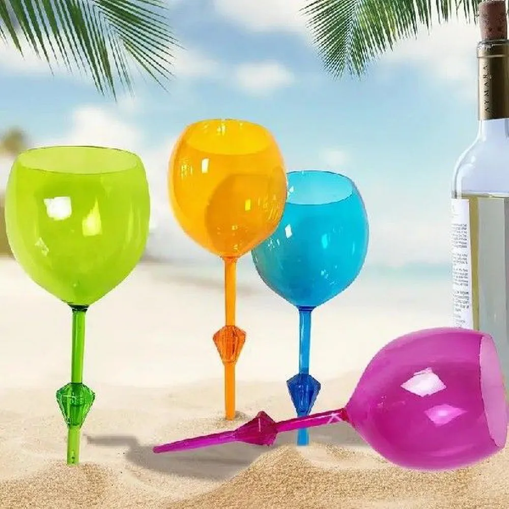 Beach Drink Cup Floating Drink Cups for Pool  Acrylic Tall Cocktail Glasses Glasses  Wine Glass  Rock Tumbler