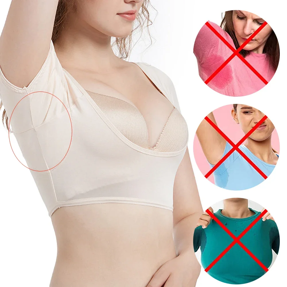 T-shirt Vorm Zweet Pads Oksel Zweet Bescherming Deodorant Okselpads Vrouwen Absorberende Ademende Zachte Elastische Wasbare Jurk