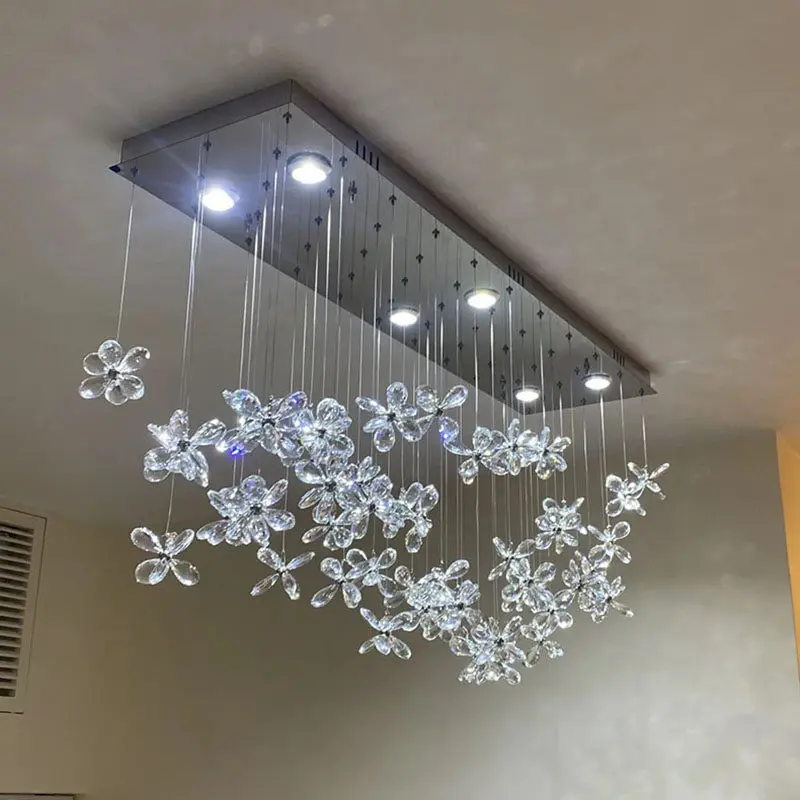 Modern luxury creative crystal chandelier used in restaurants bars and living rooms ceiling lamp