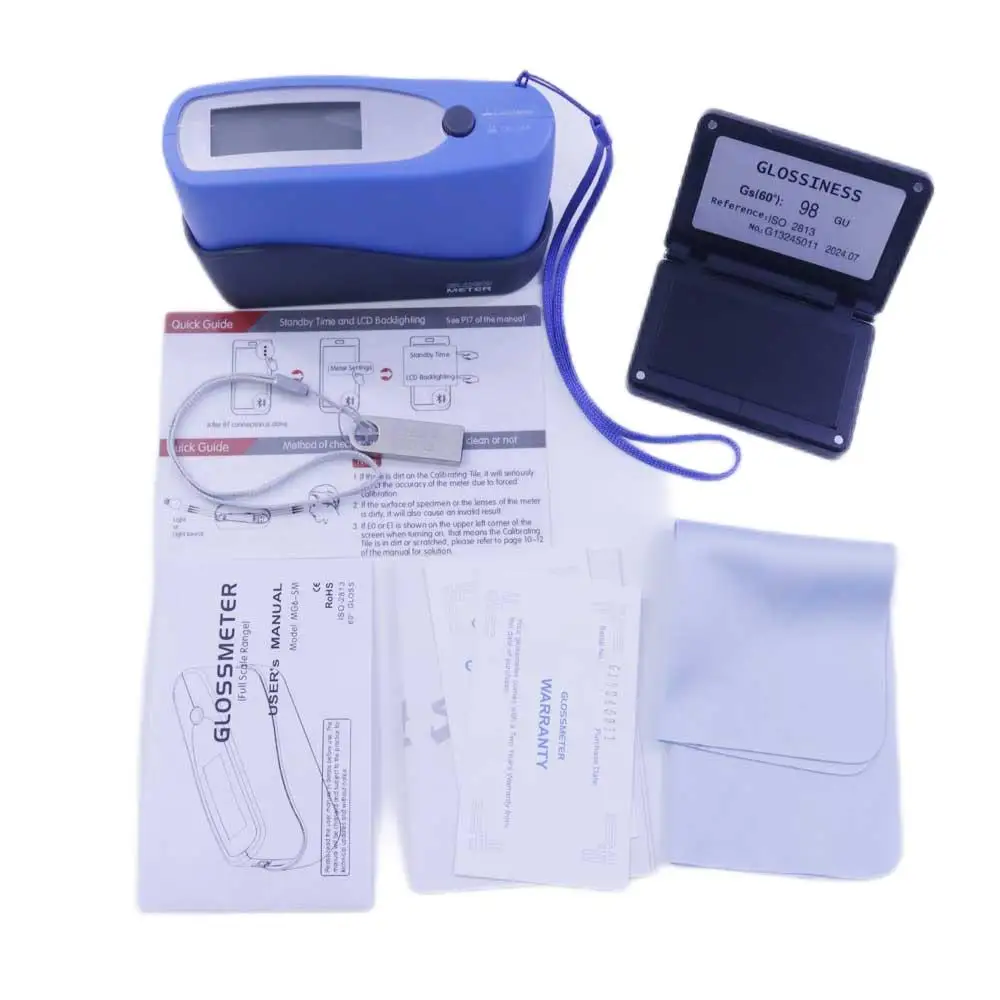 MG6-SM Metal Gardner Meter Portable Gloss Tester Digital Glossmeter 0.0 to 999Gu 60 Angle