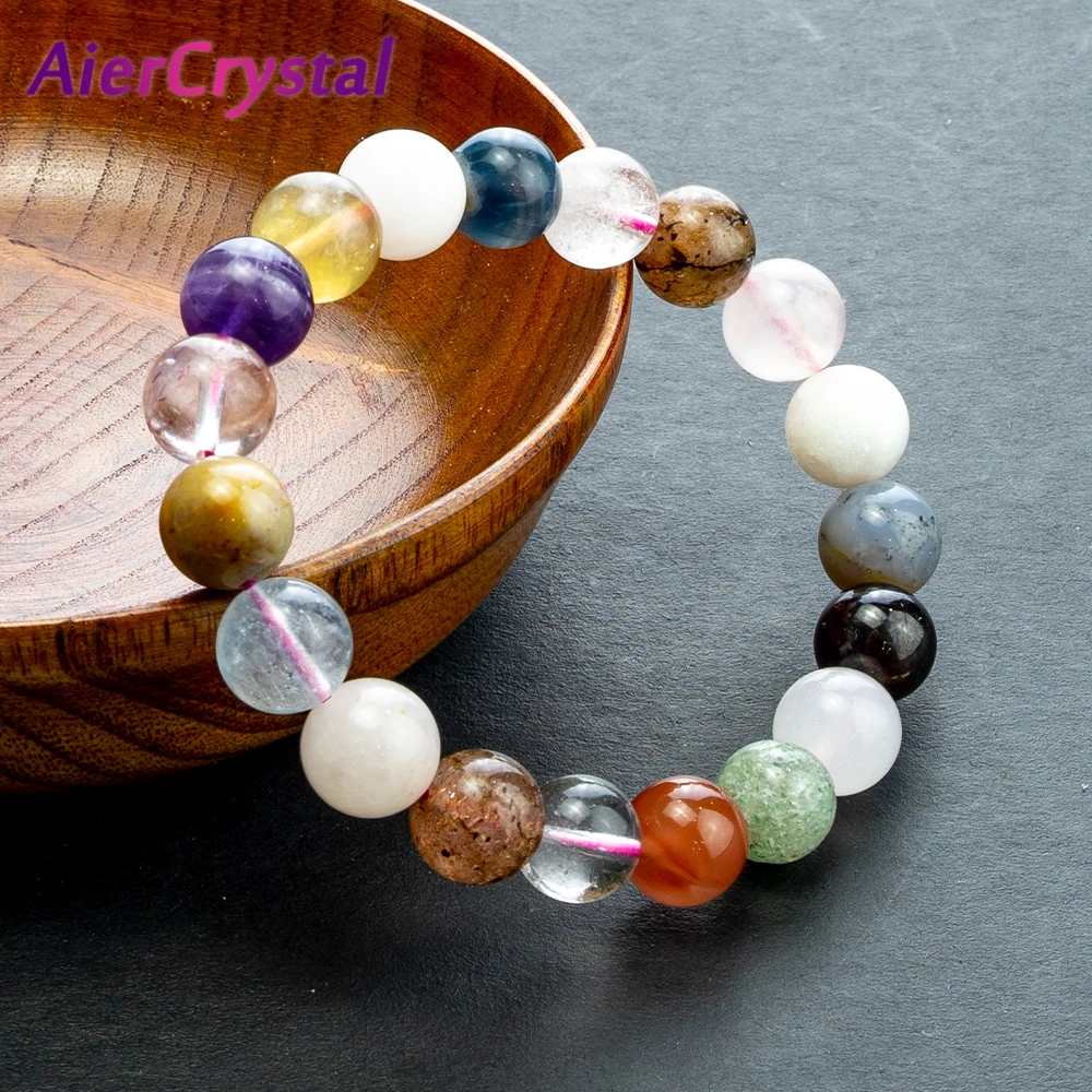 Elastic Rope Beaded Bracelet Natural Crystal Stone Chakra Healing Couples Men Women Bracelets Fashion Jewelry Wedding Gifts