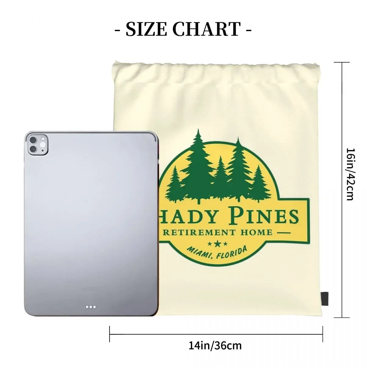 Shady Pines Retirement Home The Golden Girls Backpack Portable Drawstring Bags Drawstring Bundle Pocket Storage Bag BookBag