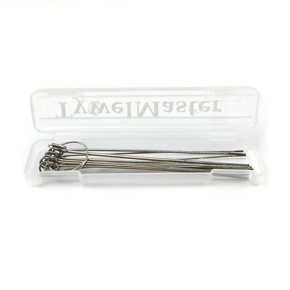 노즐 클리너 가스 용접 브레이징 커팅 토치 팁 클리너 10 개 세트, 0.6mm-1.3mm 기타 너트 니들 파일 노즐 제트