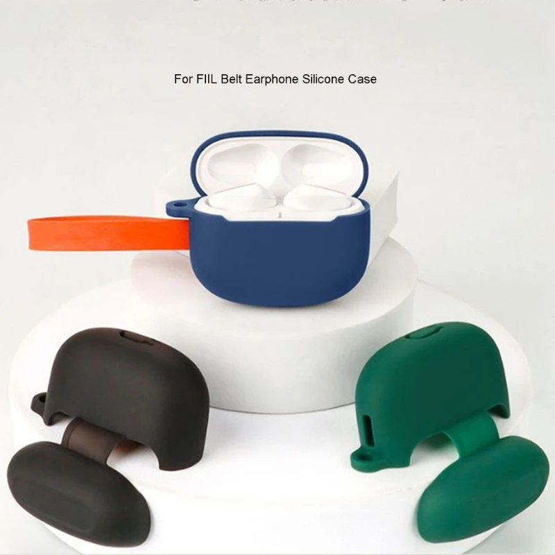 Compatível para fiil belt fone ouvido capa-shell à prova choque anti-risco manga protetora lavável habitação caso à prova
