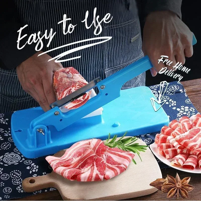

Creative Fashion Multifunctional Table Slicer Frozen Meat Cutting Machine Beef Herb Mutton Rolls Cutter Fruit Vegetable Easy Sli