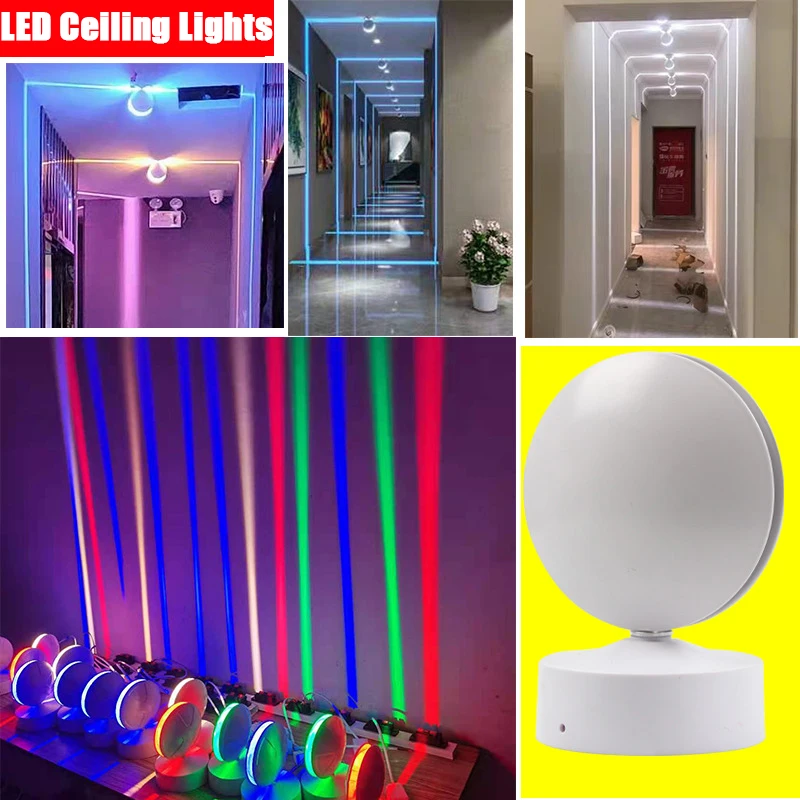 Imagem -02 - Janelas Led Sill Lights Lâmpadas de Parede Frio Quente Vermelho Verde Azul Rgb Brilho de 360 ° Casa Porta Quadro Corredor Varanda Garagem Iluminação do Hotel