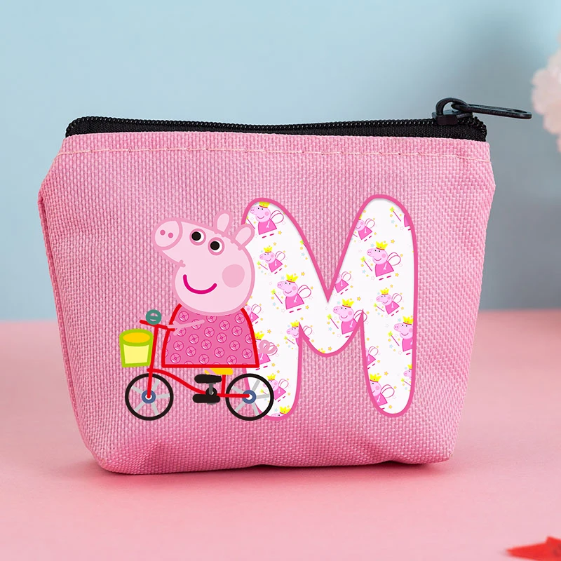 Мини-кошелек-peppa-pig-с-буквами-a-z-милый-мультяшный-чехол-для-наушников-и-ключей-сумочка-для-губной-помады-маленькая-сумочка-на-молнии