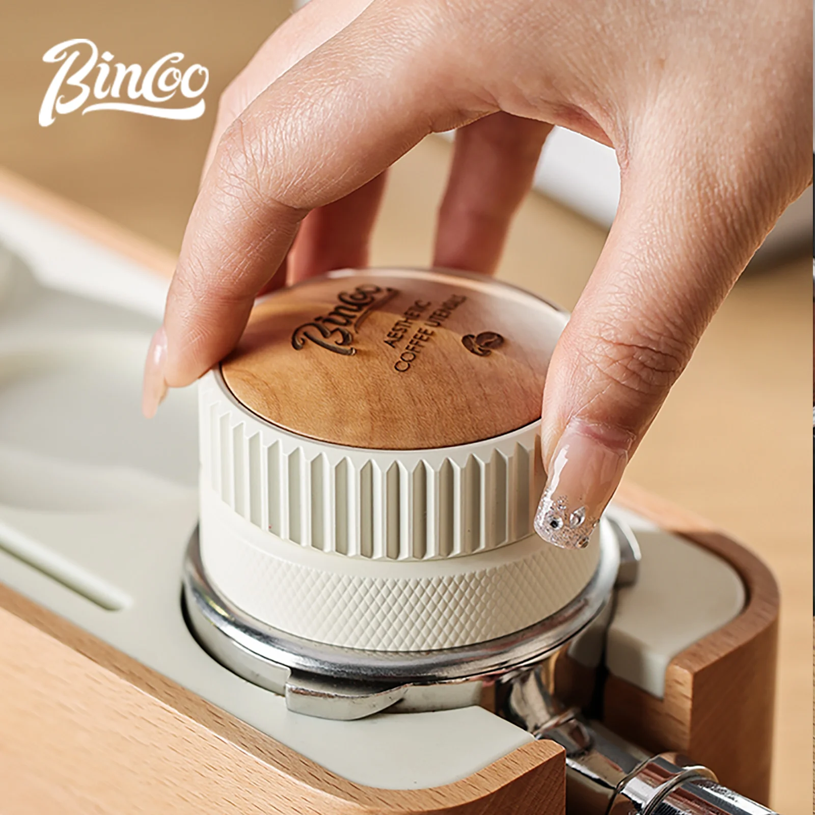 

Дистрибьютор кофе Bincoo, инструмент для эспрессо/выравниватель с тремя регулируемыми углами наклона, подходит для темперовки кофе 51/58 мм, инструменты для бариста.