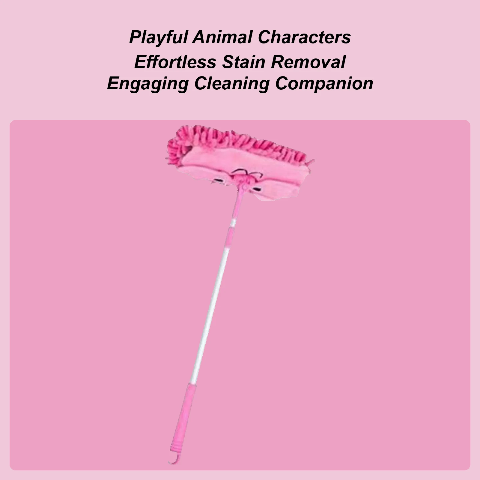 어린이용 귀여운 텔레스코픽 분리형 회전형 진짜 먼지걸레 놀이 장난감 소년 소녀 유아 청소놀이