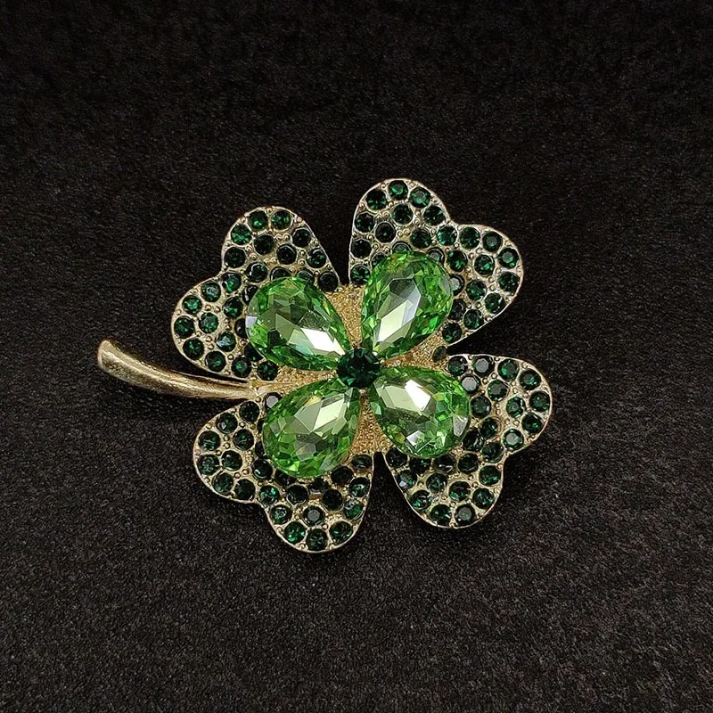 الراقية، المتخصصة، العلامة التجارية الجديدة الرائعة والميمونة أربع أوراق البرسيم الراقية بروش، مجموعة بروش الراقية دبوس #1