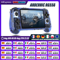 ANBERNIC RG556 Handheld Game Console 5.48'' AMOLED Screen Android System 5500mAH Battery Bluetooth5.0 Portable Video Game Player