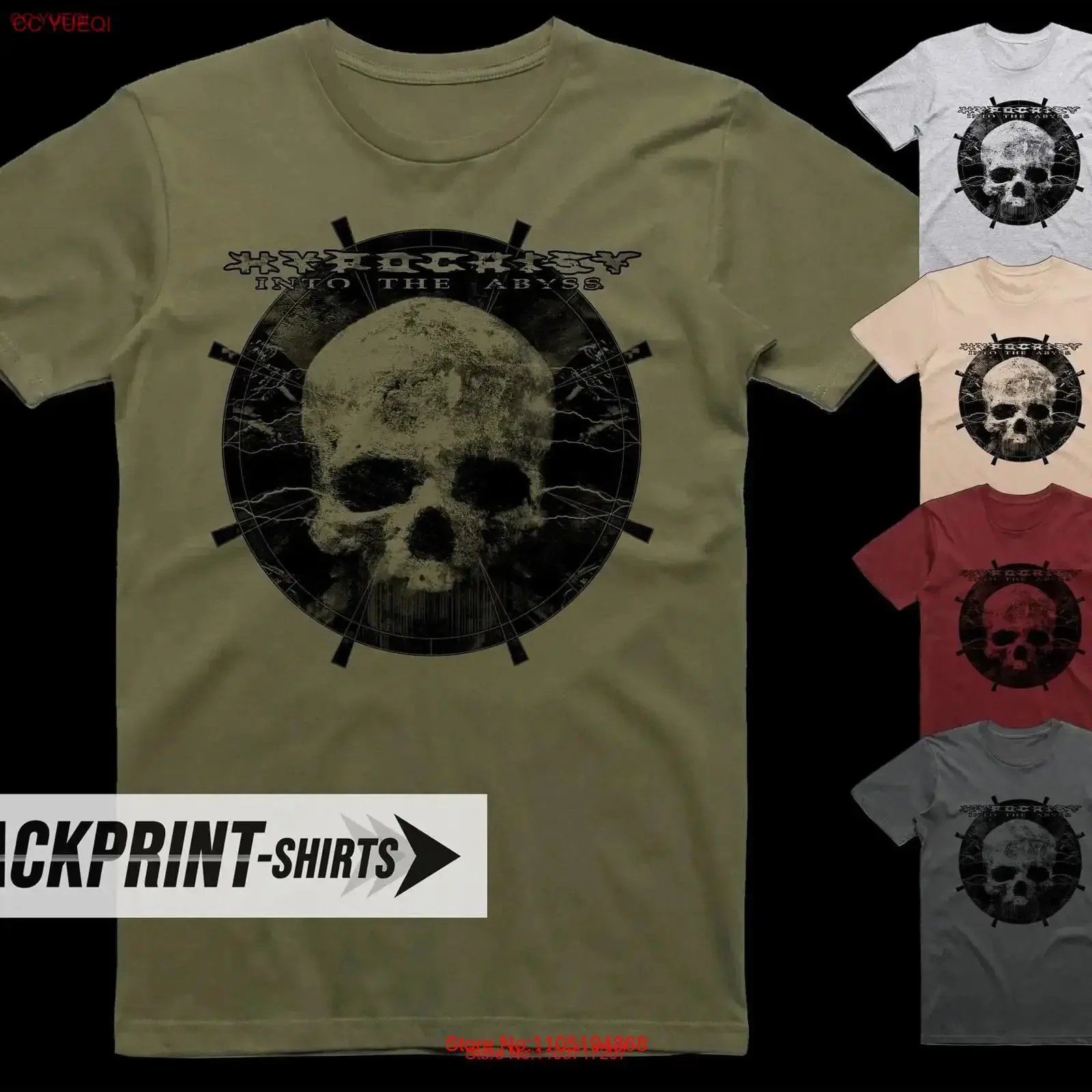 Hypocrisy Into The Abyss T Shirt cotton Men's all sizes S 5XL 18 colors band poster album cover vintage Washed Breathable