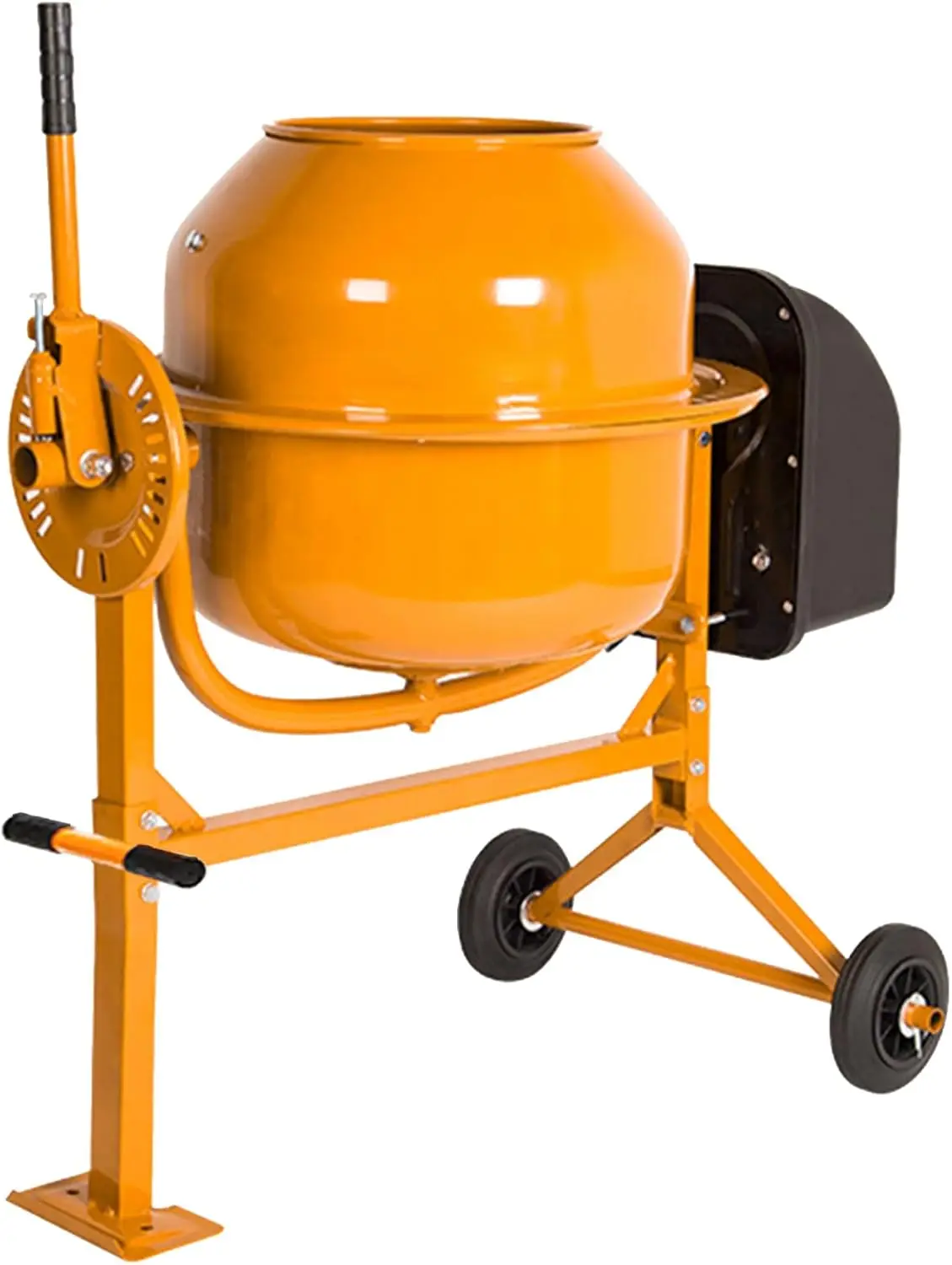 

Generic Portable 4.2 Cu Ft Concrete Cement Mixer 1/2 Hp Electric Mixer Machine with Wheel & 120L Freestanding Barrow Machine