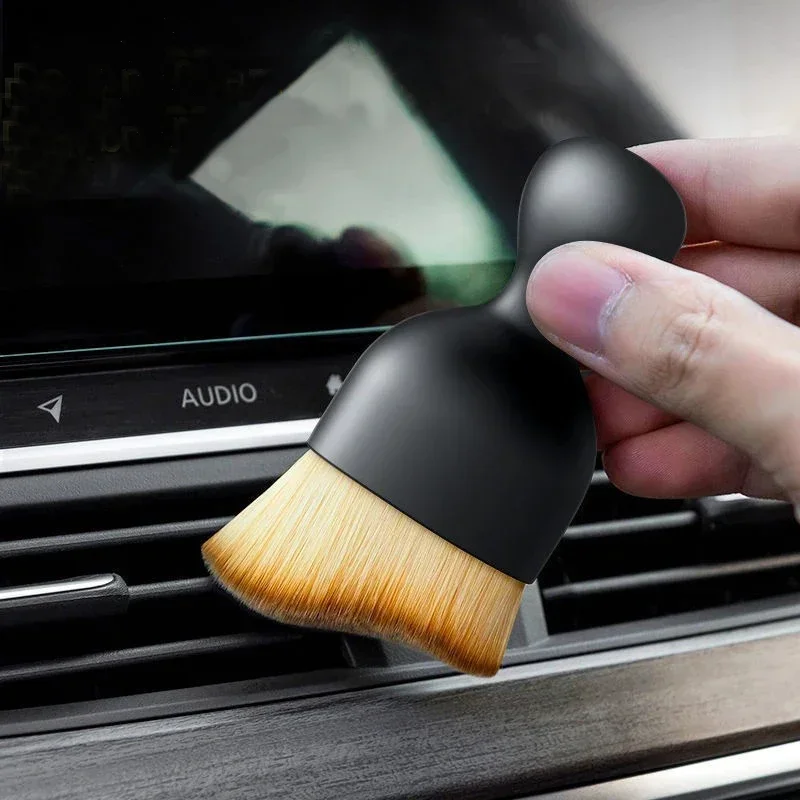 Brosse souple pour livres intérieurs de voiture avec boîtier, époussetage Éldes crevasses, livres d'aération, détails