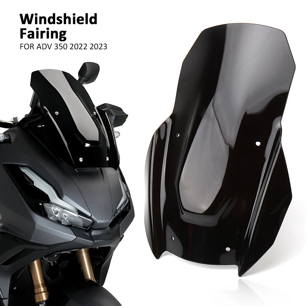 New Motorcycle Accessories Windshield Acrylic Front Windshield Shroud For HONDA ADV350 Adv350 adv350 ADV 350 2022 2023 2024