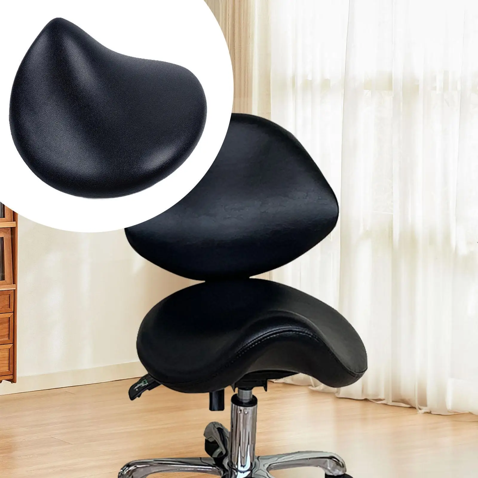 Saddle Seat Top Drafting SPA Club Swivel Stool Bar Stool Replacement Seat