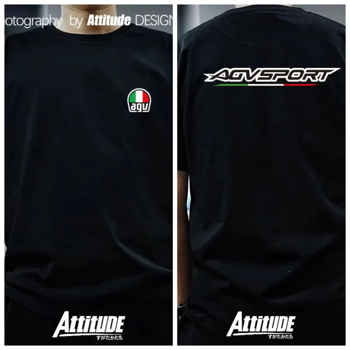 

2025Summer fashion Motorcycle Racing Motorcycle Rider AGV Helmet Daily Cycling Trend High Quality Cotton Short Sleeve T-shirt