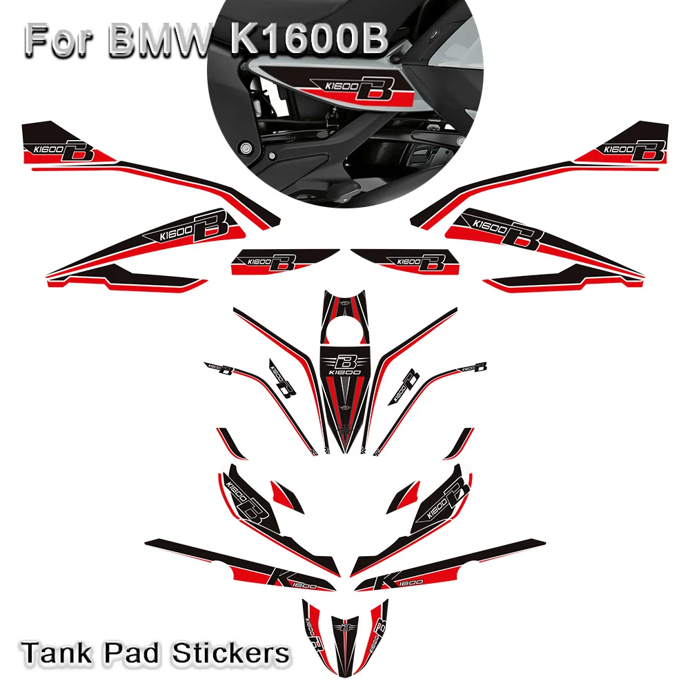 

Tank Pad Protection Fairing Fender Emblem Cases Panniers Luggage Trunk 3D Stickers Motorcycle Stickers For BMW K1600B