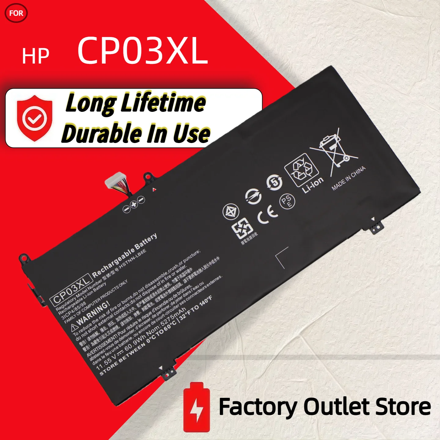 Wholesale And Retail❗❗❗  CP03XL Battery For HP Spectre x360 13-ae049ng 13-ae040ng 13-ae052nr 929066-421 929072-855 HSTNN-LB8E