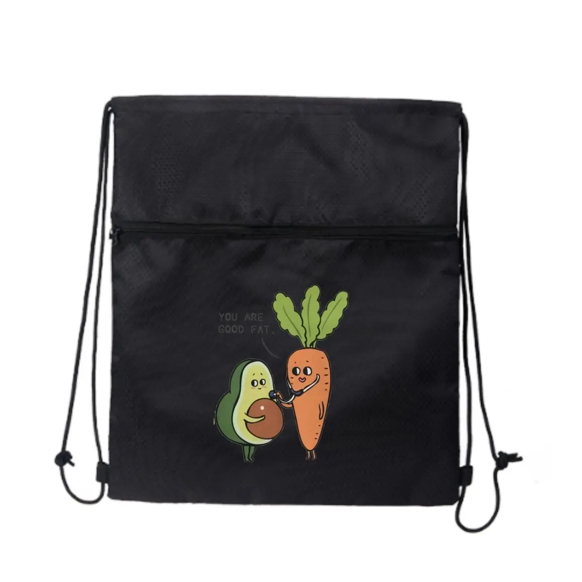 

Дизайн You Are Good Fat с мультяшной сумкой на молнии на шнурке: вмещает закуски и игрушки