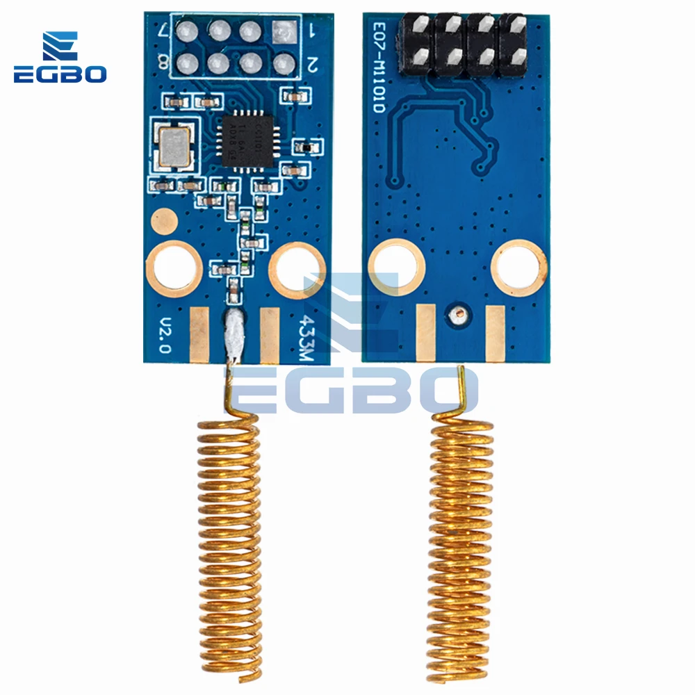 وحدة إرسال واستقبال لاسلكية CC1101 433 ميجا هرتز SPI مع هوائي SMA - نطاق طويل، طاقة منخفضة لـ Arduino، ESP32، IoT، جهاز التحكم عن بعد