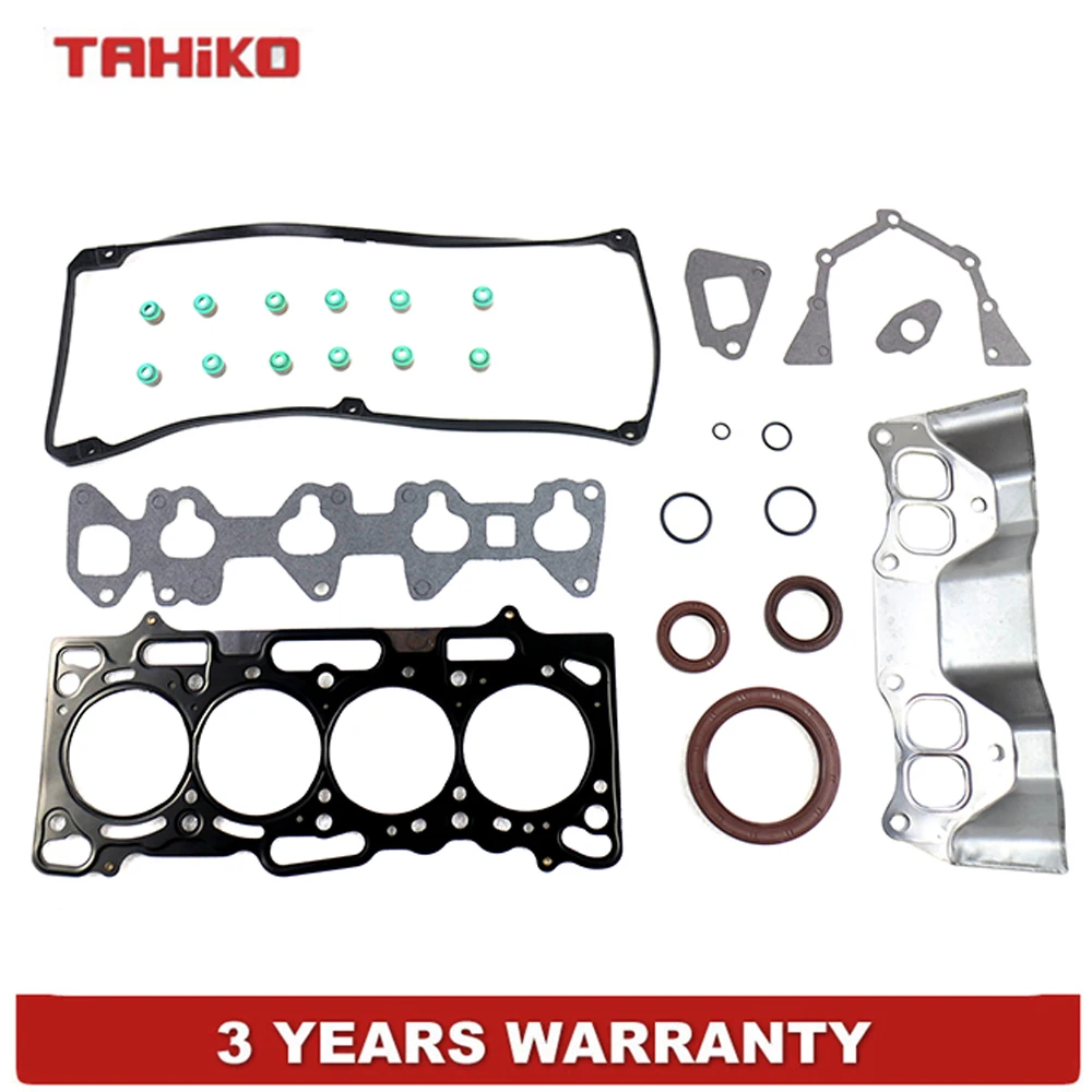 VRS Cylinder FULL HEAD OVERHAUL ENGINE GASKET Set Kit Fit for Mitsubishi Lancer CE 1.5L 4G15 MIRAGE CE,CF  12V BELT DRIVE EFI