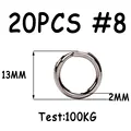 Split Ring 8 20pcs