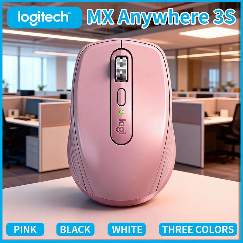 

Компактная мышь Logitech MX Anywhere 3S, эргономичный дизайн, перезаряжаемая, с быстрым прокруткой для портативных ПК Mac