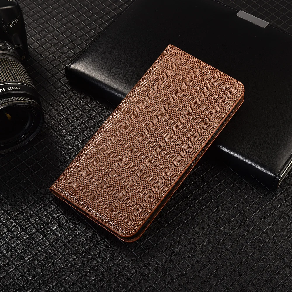 

Cross grid Genuine Leather Flip Case For Xiaomi Mi 12 12S 12X 12T 13 13T 14 14T 15 15S 15T 17 Pro Max Lite Ultra Cover Card Case
