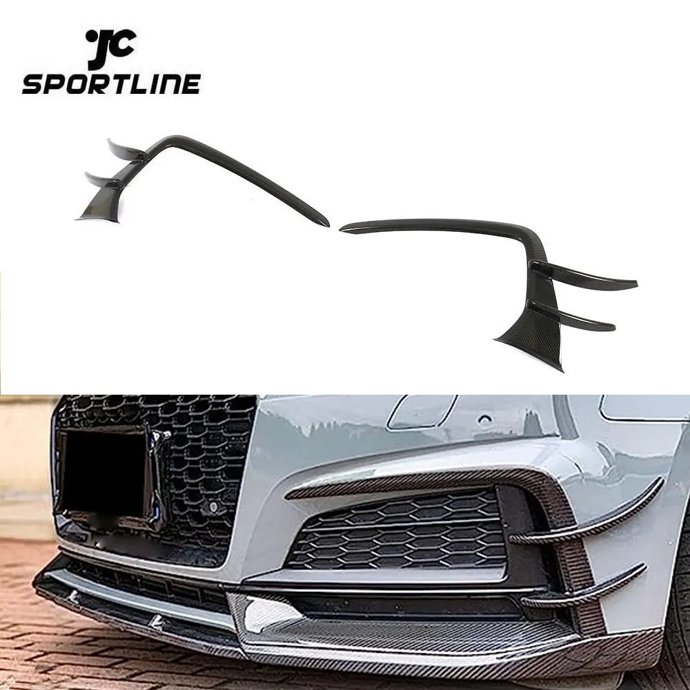 

Carbon Fiber S7 Front Canards Fins For Audi S7 A7 SLINE Type 4K8 Sportback 2019