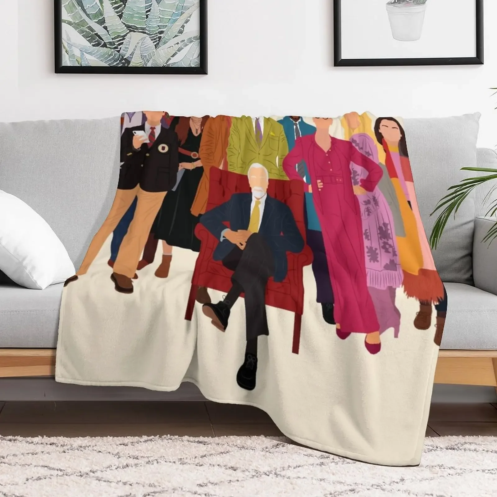 Knives Out Throw Blanket Machine Washable Soft Warm Blanket