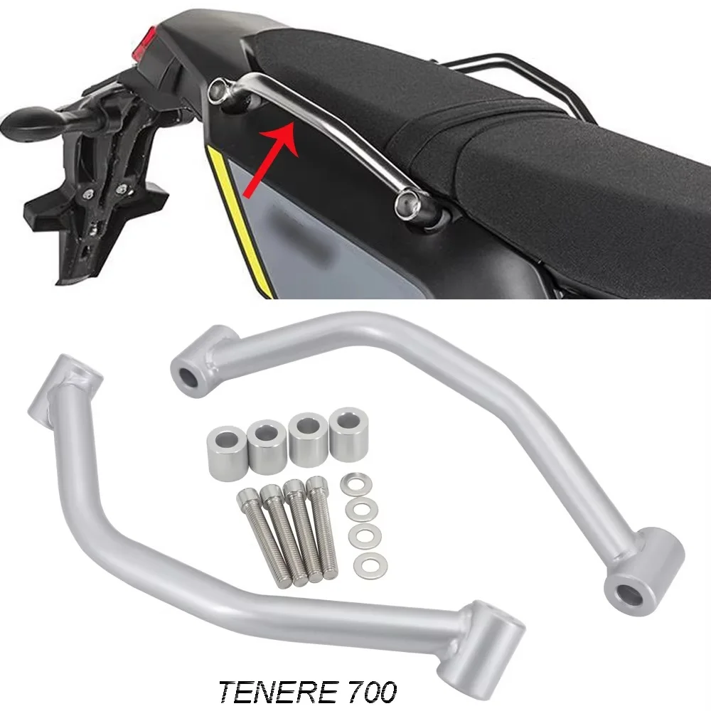 

For YAMAHA TENERE 700 CNC Motorbike Passenger Rear Grab Handle Seat Hand Handle Grab Bar Rail Tenere 700 T7 T 700 2019 2020 2021