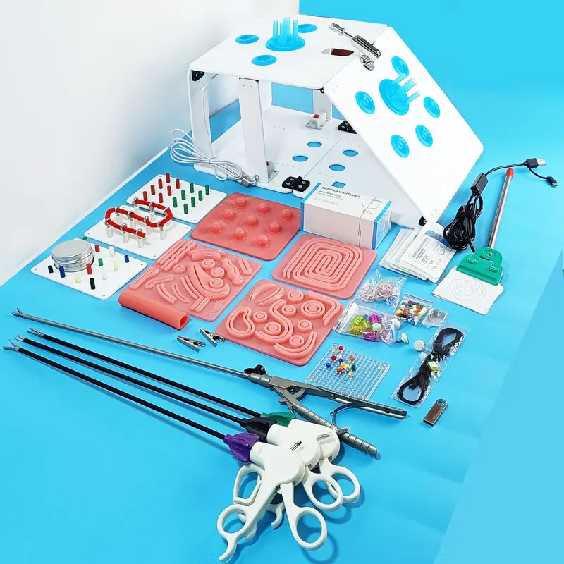 Laparoscopische Simulatie Box Pak 11 Module 0/30 Graden Endoscopische Camera Laparoscopie Trainer Training Box Teach Tool Voor arts