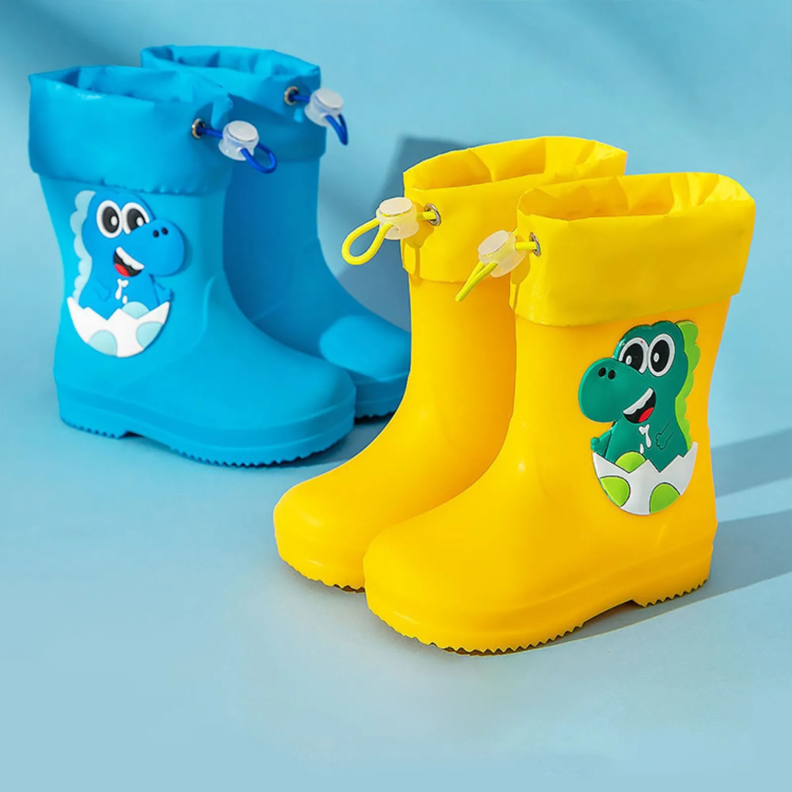 Children Rain Boots Baby Boys Girls EVA Non-slip Outdoor Cartoon Dinosaur Rain boots for Kids Waterproof Shoes Water Boots