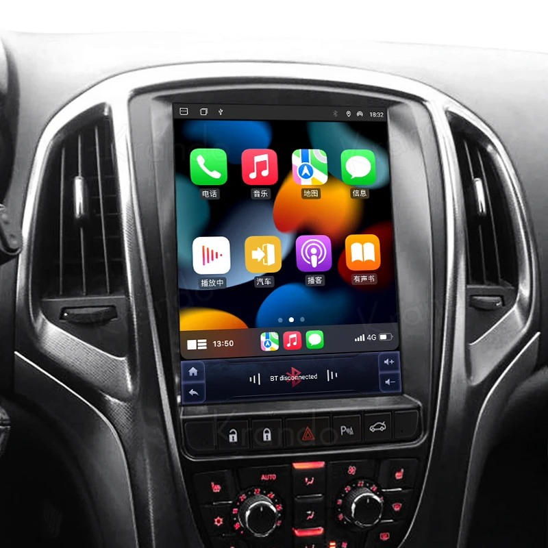 Krando 9.7 ''Telsa شاشة راديو السيارة DVD لأوبل أسترا J 2009-2015 بويك اكسل GT XT 2009-2015 واي فاي الملاحة نظام تحديد المواقع ستيريو