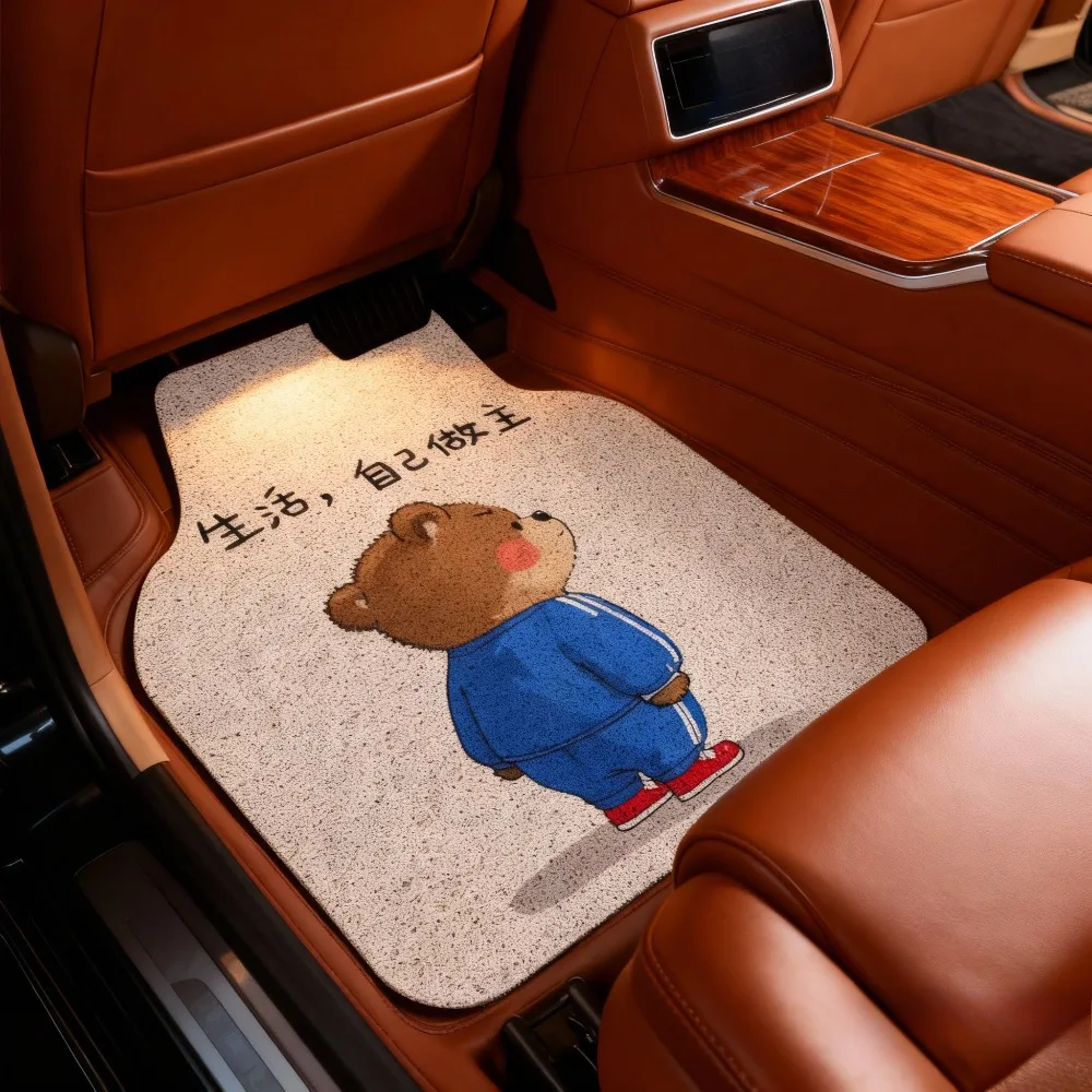 سجادات أرضية لملف السيارة قابلة للتشذيب طوال الموسم ومقاومة للانزلاق وسهلة التنظيف لعائلات السيارات المتعددة #1